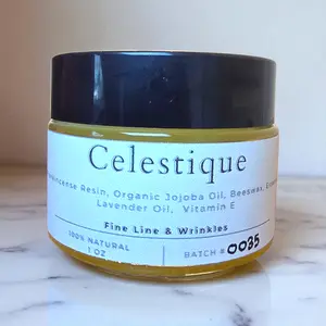 Celestique Therapeutic Balm - Lavender Blend with Frankincense Resin & Jojoba Oil for Radiant Skin Care Essence Eucalyptus