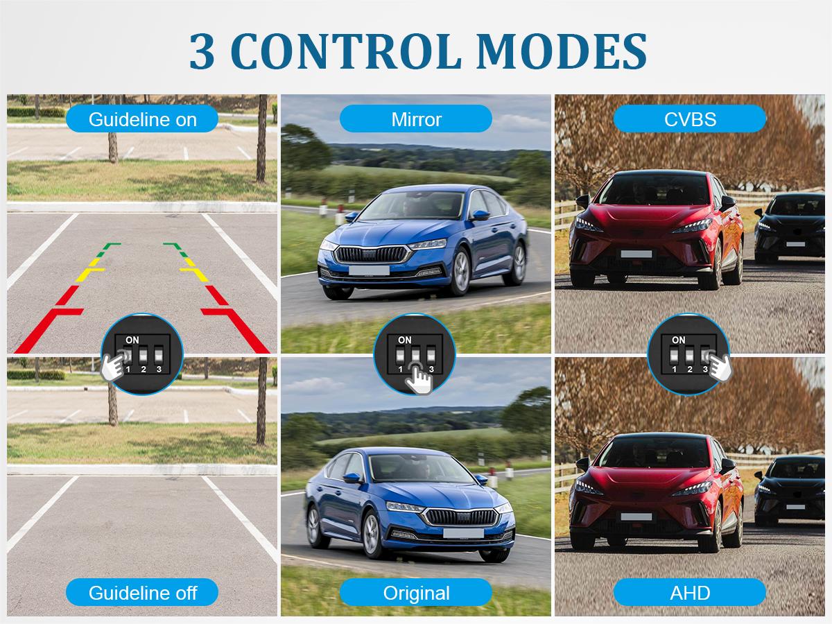 Backup Camera AHD 1080P Front Rear View Metal License Plate Camera with Night Vision, Waterproof Back up Camera for Cars/Truck/RV/Tractor/Semi-Trailers/Pickup Backup Camera AHD 1080P Front Rear View Metal License Plate Camera with Night Vision, Waterproof Back up Camera for Cars/Truck/RV/Tractor/Semi-Trailers/Pickup