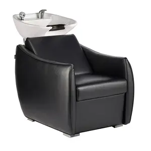 Hazel Black Shampoo System with White Basin