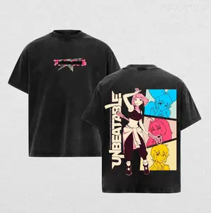 Unbeatable Game Graphic Tee – Washed Oversized T-Shirt Inspired by Pure Skill, Power and Victory Vibes, Streetwear Style for Gamers, Hardcore Players & Competitive Legends