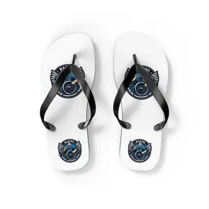 Airline Maintenance Proud: Custom Flip Flops with Aviation Mechanic Design - Comfortable EVA Sole for Summer Adventures