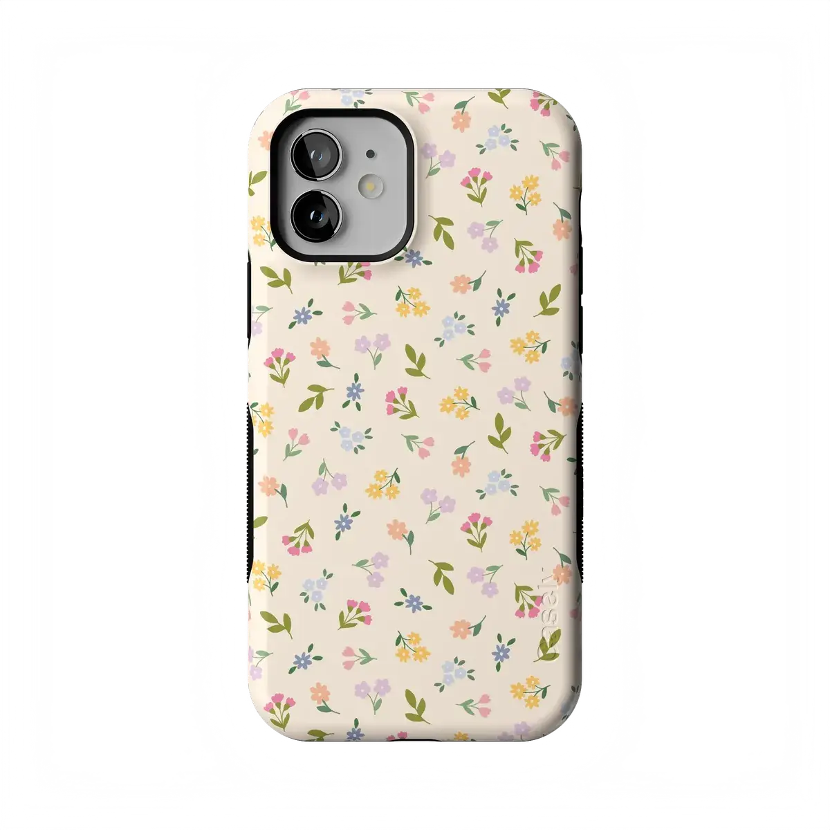 Casely iPhone 12 Mini Case | Ditsy Floral | Tiny Flowers | Bold Protective Design | Compatible with MagSafe