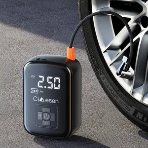 electric dipstick Fast Cordless 1pc Tire Inflator Portable Air Compressor - Digital Display Multi-function Nozzle Adapter - Long-lasting Lithium Battery for Car Motorcycle Bicycle Tire Ball, Auto Parts