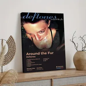 Around The Fur Album Cover By Deftones Wall Decor Art, Waterproof Canvas Poster, Artistic Poster for Bathroom, Bedroom, Kitchen and Living Room, and A Perfect Gift for Home