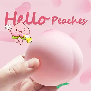Cute Peach Squishy Toys Slow Rebound Squeeze Toys Anxiety Relief Sensory Toys