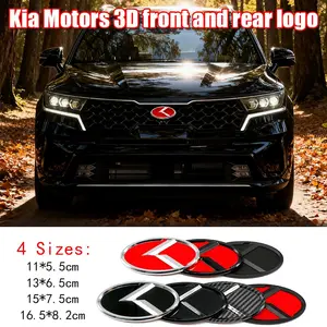 Kia K5 K3 K7 Sportage 4 Rio 3 Front Engine Hood Emblem Badge Sticker, Car Decals, Car Modification Decoration Accessories for Personalized Style