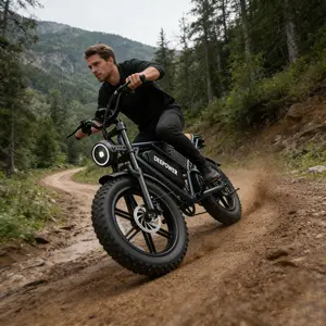 DEEPOWER High Speed New Ebike 1500W Beast Power, 45-160 Miles Long Range , UL 2849 Certified, 20" Fat Tire, 48V 20/35/60Ah Removable Quick-Charge Battery Bicycle, Electric Bike, Fast e-bike, IN USA