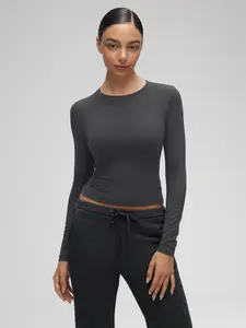 CRZ YOGA Softembrace Tight Fit Long Sleeve - Casual Going Out Soft Basic Tops