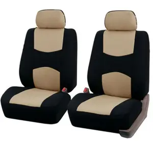 Solid Color Car Seat Covers for 2 Front Seats, Breathable Comfortable Car Seat Protector, Universal Car Seat Covers for Small & Medium Cars, Car Seat Cushions, Car Seat Accessories