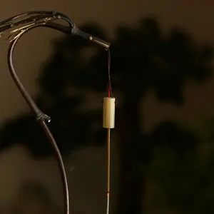 Dragon-shaped incense stick, made of bamboo, with a dragon head design, handcrafted for incense appreciation.Made from natural old purple bamboo, solid bamboo, large size, bamboo branch.