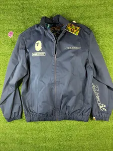 Bape X Pagani Navy Blue ABC Camo Jacket Size Medium