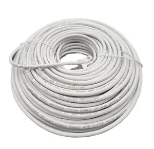 212 MAIN Shielded Round CAT 6A Ethernet Data Cable - 150ft Long Pure Copper, POE Supported, UV Waterproof, Industrial Outdoor Rated, White Micro Connector
