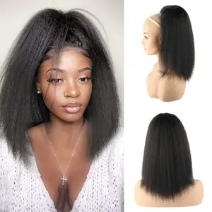 ponytail extension 14 inch dstring ponytails for black women short yaki straight hair extensions pack of 1 1b