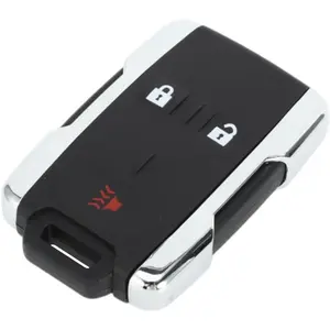 Key Shell Case Keyless Entry Remote Key Fob Replacement Case for Chevrolet Silverado 1500 2500 3500 2014-2019 3 Buttons M3N-32337100