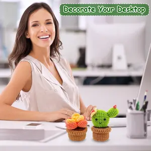 Learn to Crochet Kit for Beginners | Easy DIY Elephant & Succulents | Full Video Tutorial Included | Perfect Craft Gift