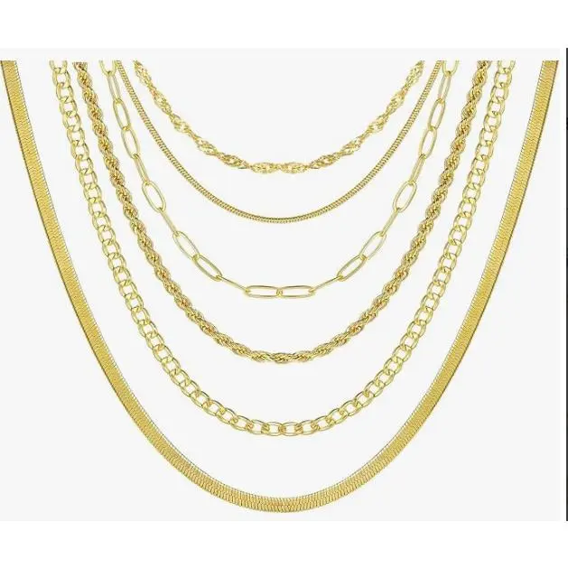 Light gold water ripple round snake bone