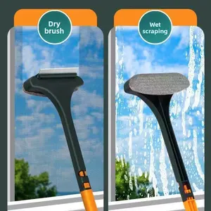 2-in-1 Screen Cleaning Brush Multi-Functional Household Window Cleaning Brush No Disassembly Double-Sided Cleaning Glass Scraper Window Groove Water Scraper