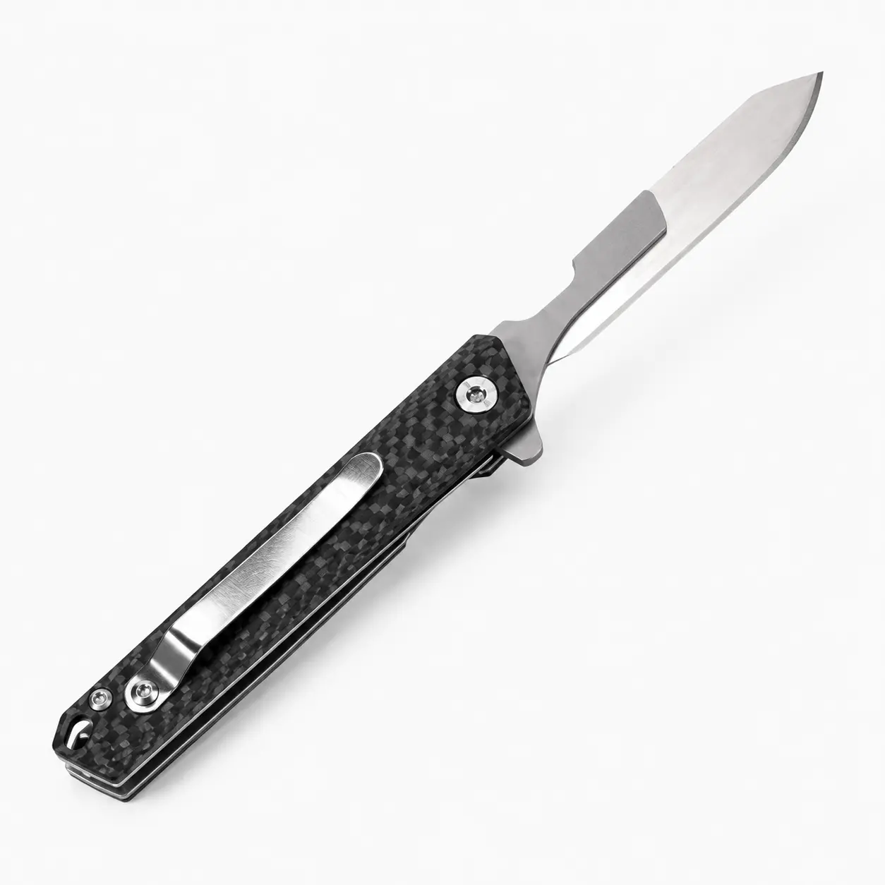 EDC Utility Folding Knife for Men, Carbon Fiber Handle, Replaceable High Carbon Steel Blade, Outdoor Camping Everyday Carry, Gift for Men