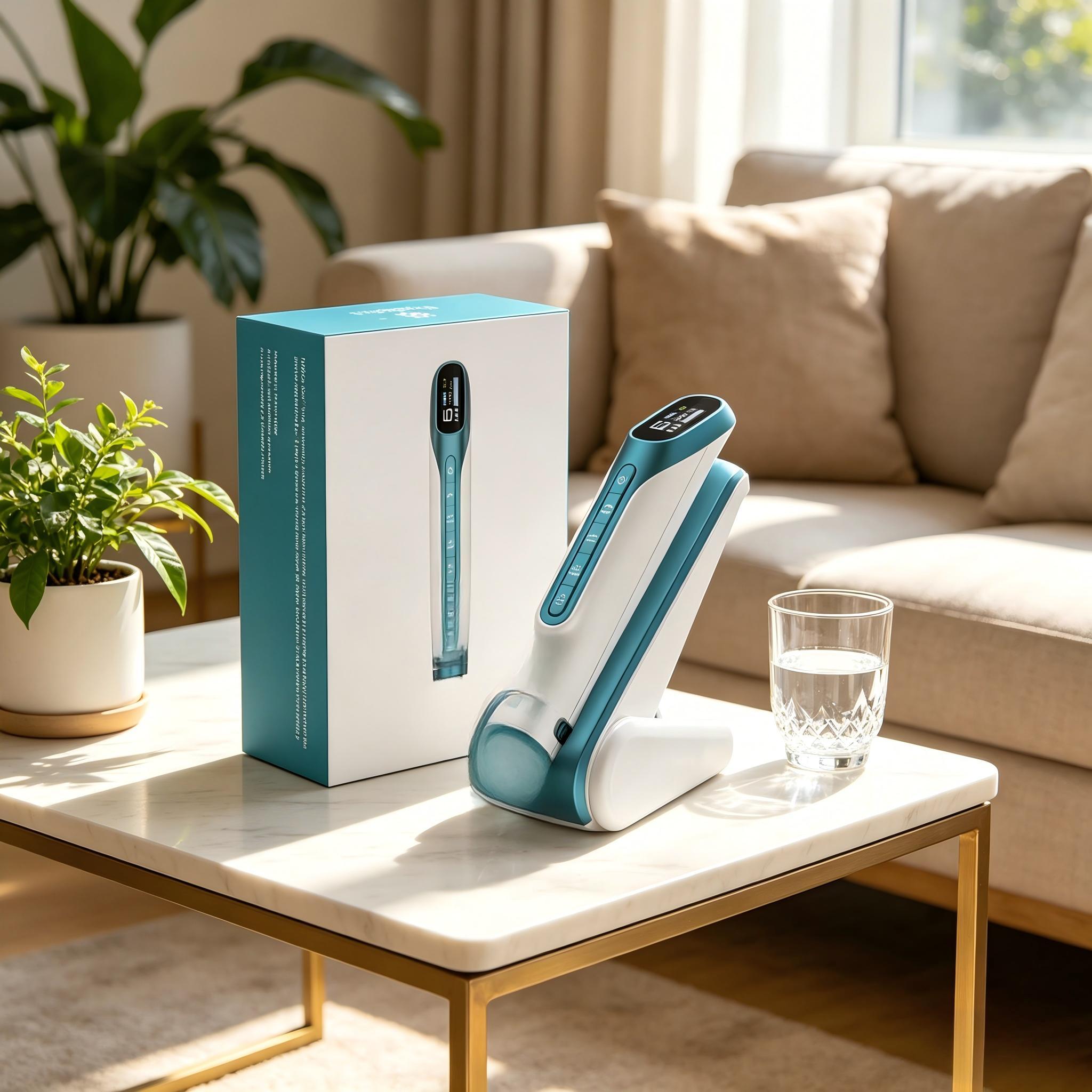 To H6 Nano Beauty Unisex Skin Aesthetics Force Device with Smart LED Touch Screen for Collagen Boost & Skin Renewal Fades Scars Hyperpigmentation