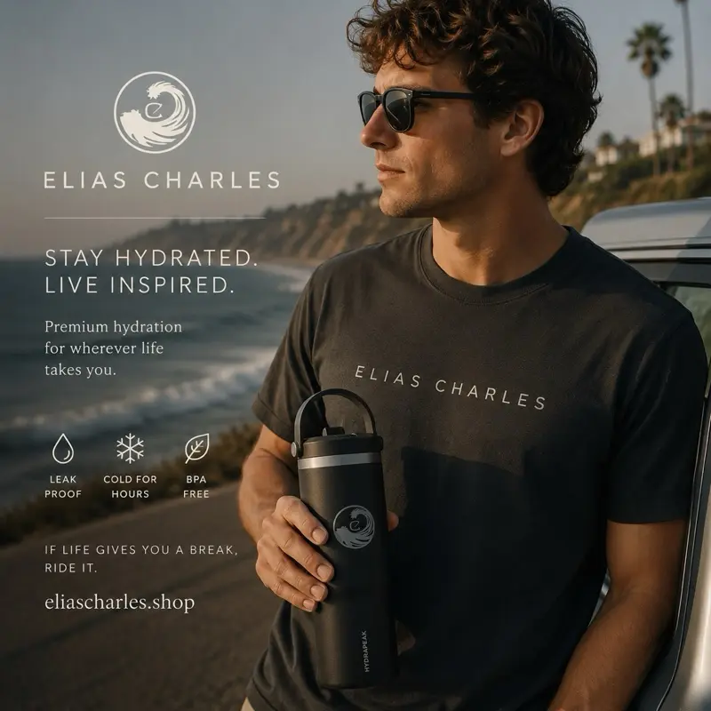 Wave Crest logo Nomad Tumbler 32oz | Stainless Steel Travel Tumbler