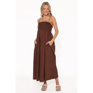 Josie Maxi Dress - Brown
