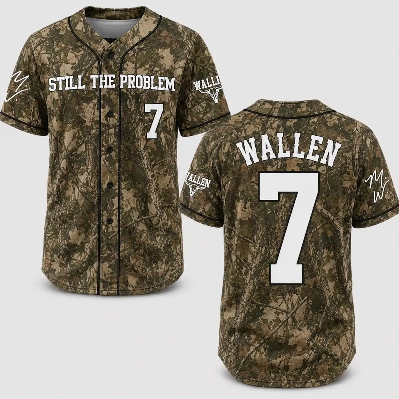 Wallen Still The Problem Tour 2026 Baseball Jersey - Country Music Fan Merch X