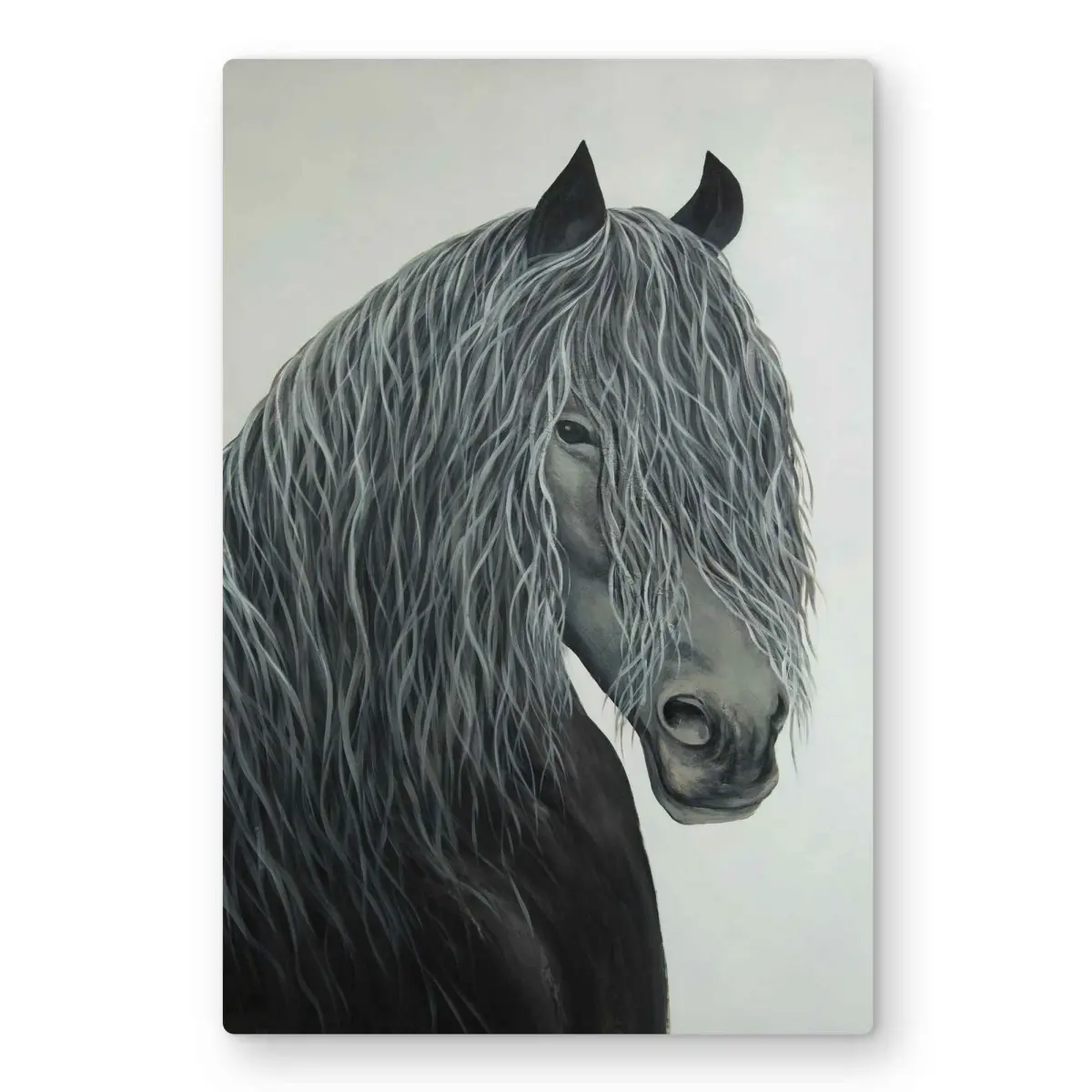 212 MAIN Farmhouse Western Rustic Aluminium Metal Print Wall Art - 24x36 in. Wildlife Theme Wild Heart Horse Nature Decor, Lightweight Easy-Install Bedroom Gift, Long-Lasting (C1MP243681QSL0), Western Rustic Prints