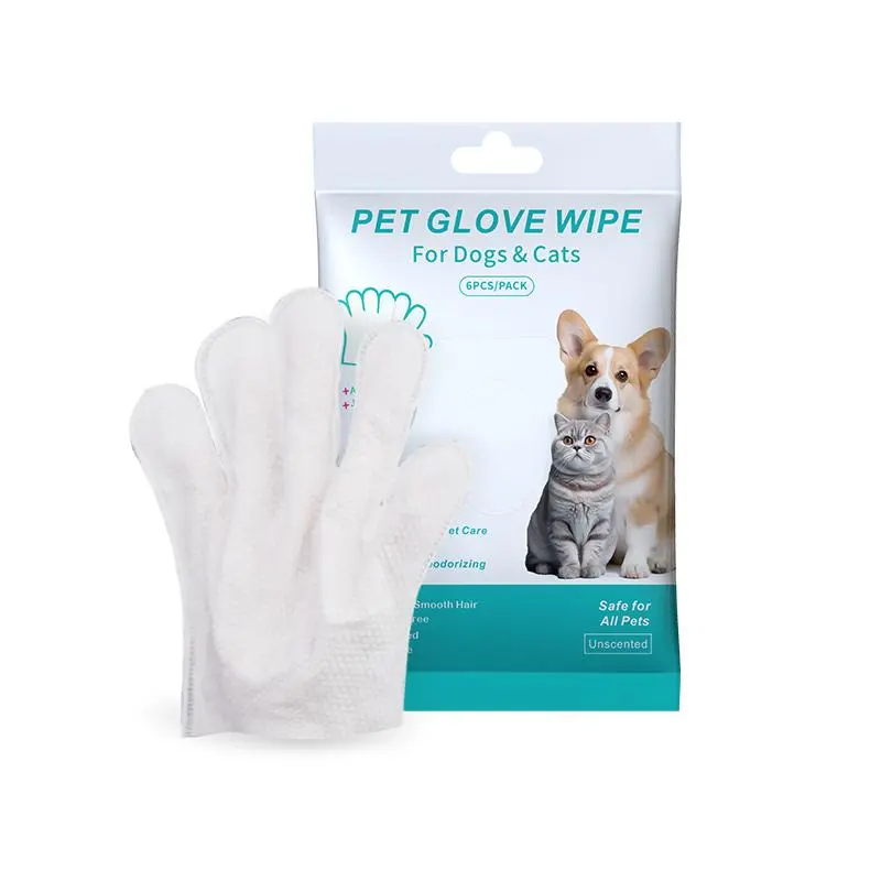 POMESEA Pet Glove Wipes provide easy, hassle-free pet care. Hypoallergenic, moisturizing and deodorizing, they are perfect for quick cleaning at home or on the go.