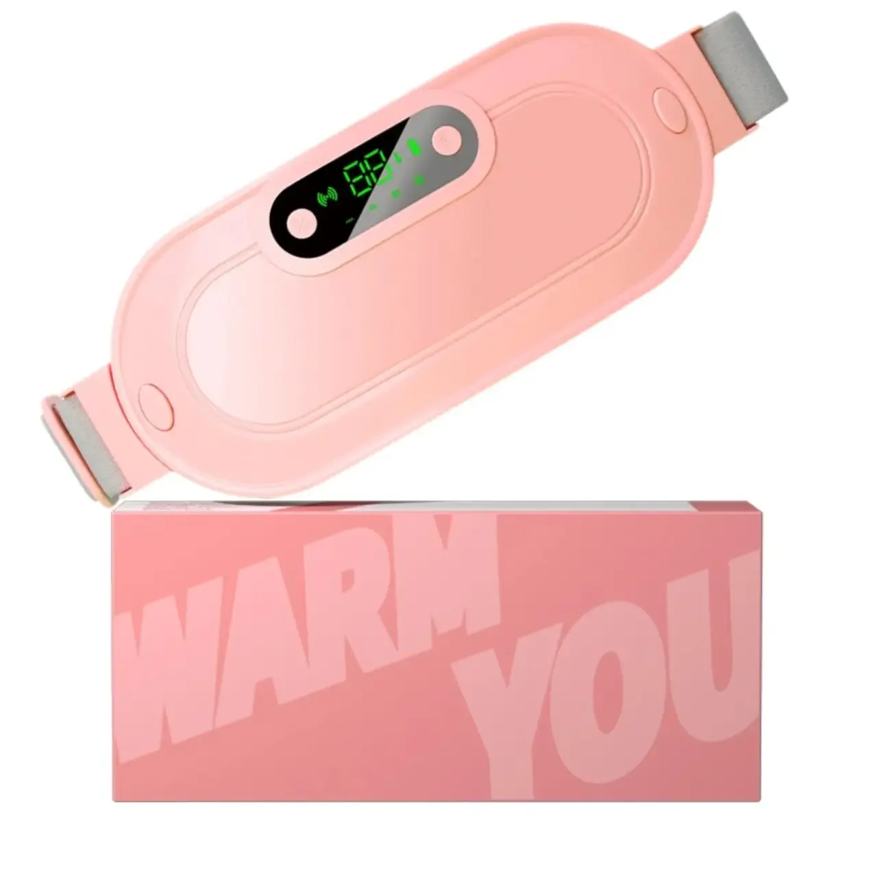 Smart Menstrual Heating Pad - Cordless Electric Waist Belt with Waist Vibration & Abdominal Massage, Personal Care Gift for Daily Use