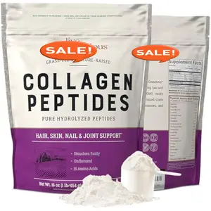 Conscious Collagen Peptides Powder - Naturally-Sourced Hydrolyzed Collagen Powder - Hair, Skin, Nail, and Joint Support - Type I & III Grass-Fed Collagen Supplements for Women and Men - 16oz