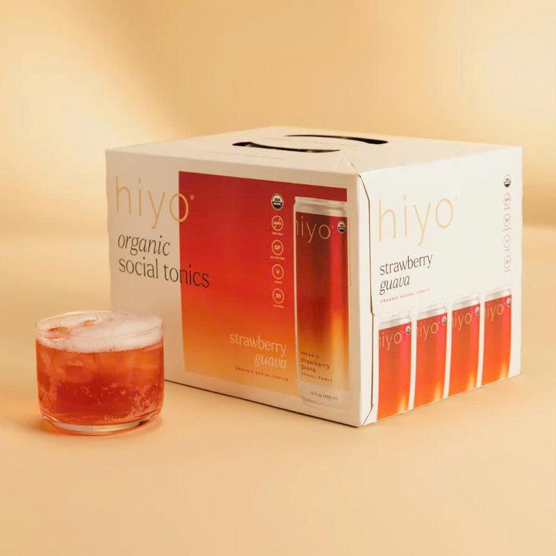 Hiyo Organic Social Tonic Variety Pack - 12 Bottles of Unique Flavors for Social Gatherings & Daily Enjoyment - US Beverage