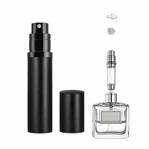 Mini Bottom Fill Refill Bottle, Portable Travel Perfume Spray Bottle, 5ML, High-End Brand, Includes Two Perfume Nozzles