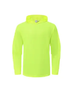 Ideal Club High Visibility Non Reflector Neon Long Sleeve Safety Hoodie [R]