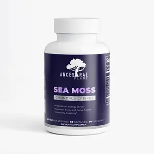 Ancient Plant Sea Moss Chondrus Crispus - Natural Supplement for Energy Boost, Brain & Nerve Health, Immunity Support - 60 Capsules