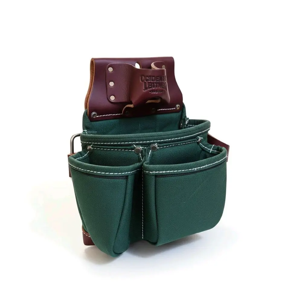 Green 3-Pocket Tool Bag Organizer 8018 DB, Portable Hardware Organization Storage Bag with Tool Pockets, Portable Tool Bag