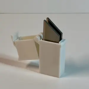 2 Pack Compact Utility Knife Blade Holder - Durable PLA Plastic - Flip Open - Ideal for Crafts & Hobbies