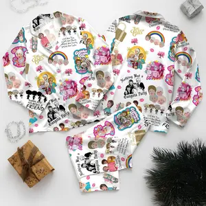 Golden Girls Pajamas Set For Women And Kids, Funny Retro Sleepwear , 80s TV Show Loungewear, Friendship PJs, Vintage Cartoon Nightwear Gift