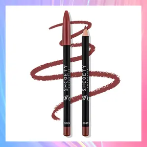 Lip liner, super silky and smooth without tugging, defines lips waterproof & smudge-proof, easy for beginners, daily commuting makeup.