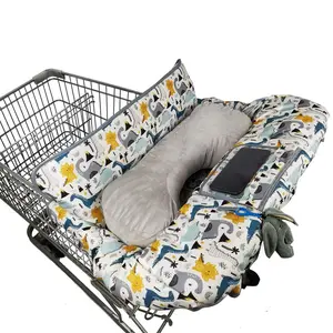 Shopping Cart Cover for Baby/Toddler, Cozy High Chair Cover, with Removable seat positioner, Dinosaur
