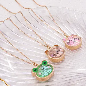 Cute Cat Frog Bear Necklace Animal Pendant for Girls Best Friend Jewelry Gift Unique and Adorable Design