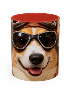 Custom Pet Photo Coffee Mug, Personalized Dog Cat Picture Mug, Customized Pet Lover Gift Mug, 11oz Accent Coffee Cup