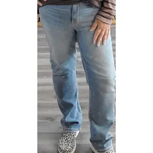 82562 High Waist Contrast Wash Thermal Straight Jeans Judy Blue