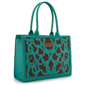 Wrangler Horseshoe Cutout Carry-All Large Tote Bag