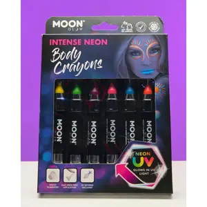 (Package Of 6) Moon Radio Active Body Crayons