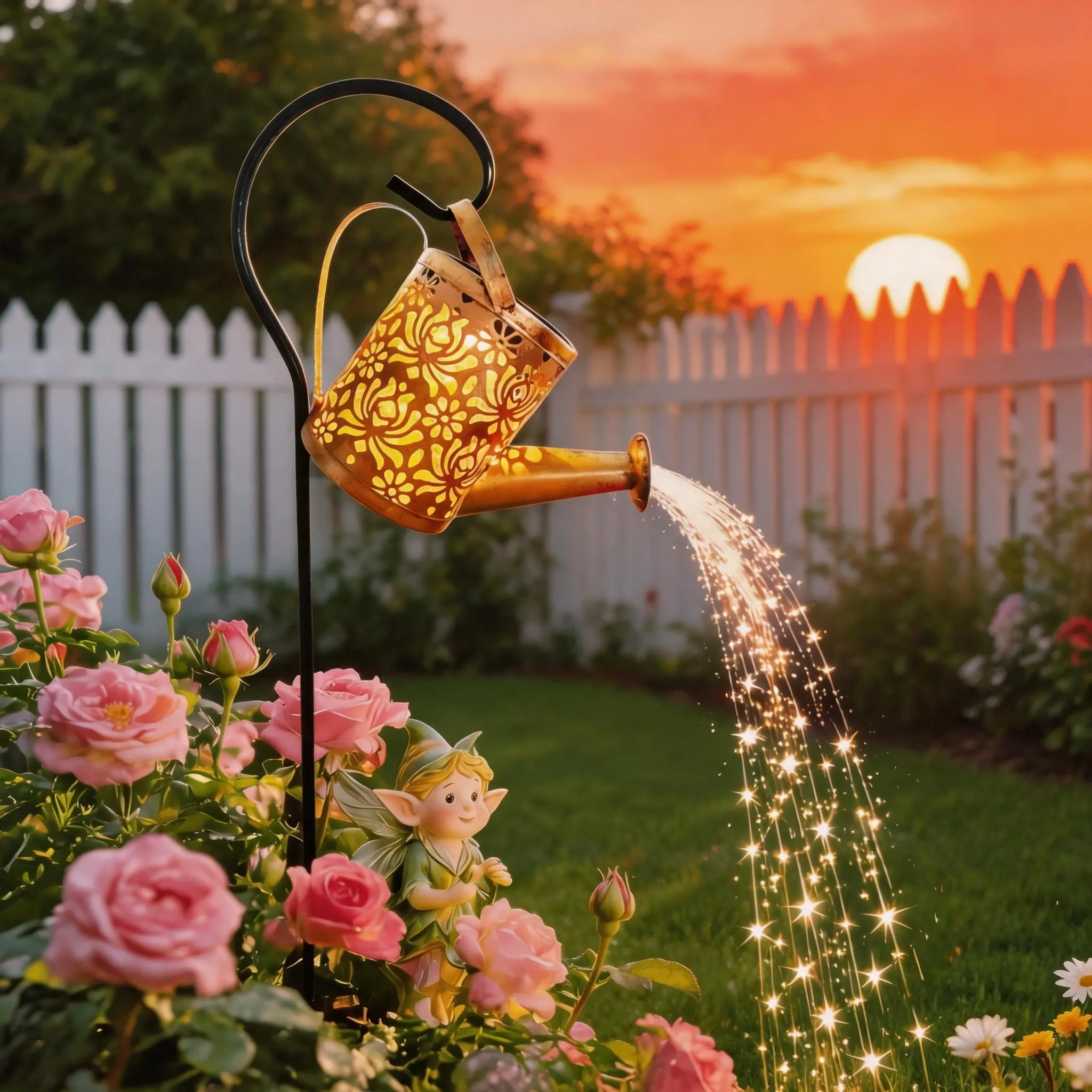 Halloween Metal Solar Garden Stake Lights - Clearance Warm White Solar Outdoor Lights, Small Hanging Decor for Yd, Patio, Lawn, Birthday Gifts for Moms, Grandmas