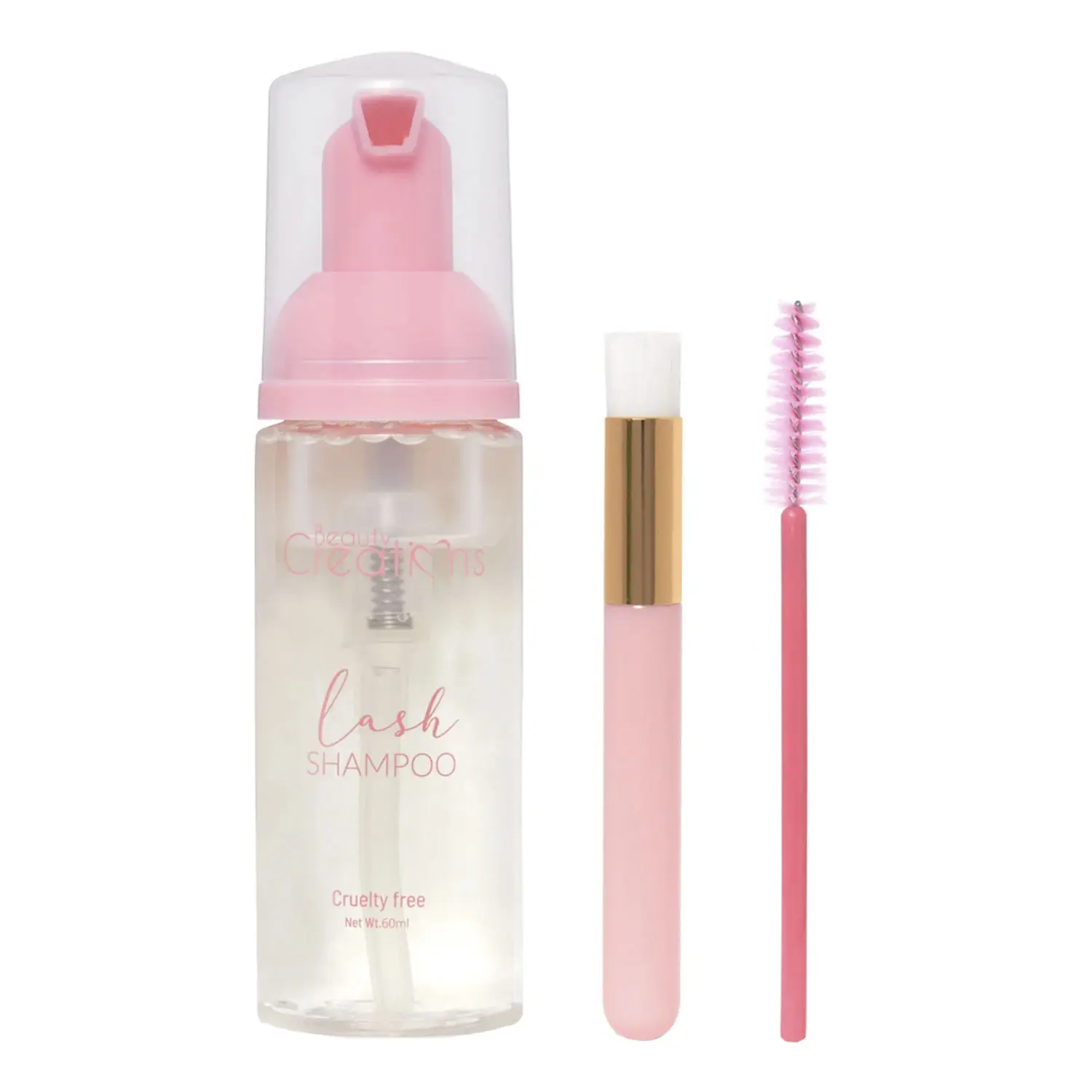 Beauty Creations Lash Cleanser Shampoo, 60ml Makeup Tool for Eyelash Care