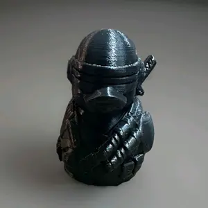 3D Printed Snake-Eyes Collectible Duck Figurine - Decor Ornament for Collectibles, Entertainment Displays