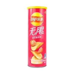 Lay's Tomato Flavor Potato Chips 90g Bucket - Delicious Snack for All Occasions