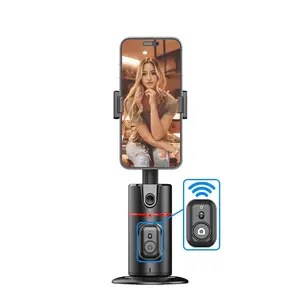 Phone Gimbal Stabilizer, 360° Rotatable Phone Live Broadcast Bracket with Remote Control, Rechargeable Adjustable Phone Desktop Stand for Phone Shooting, Phone Photography Accessories