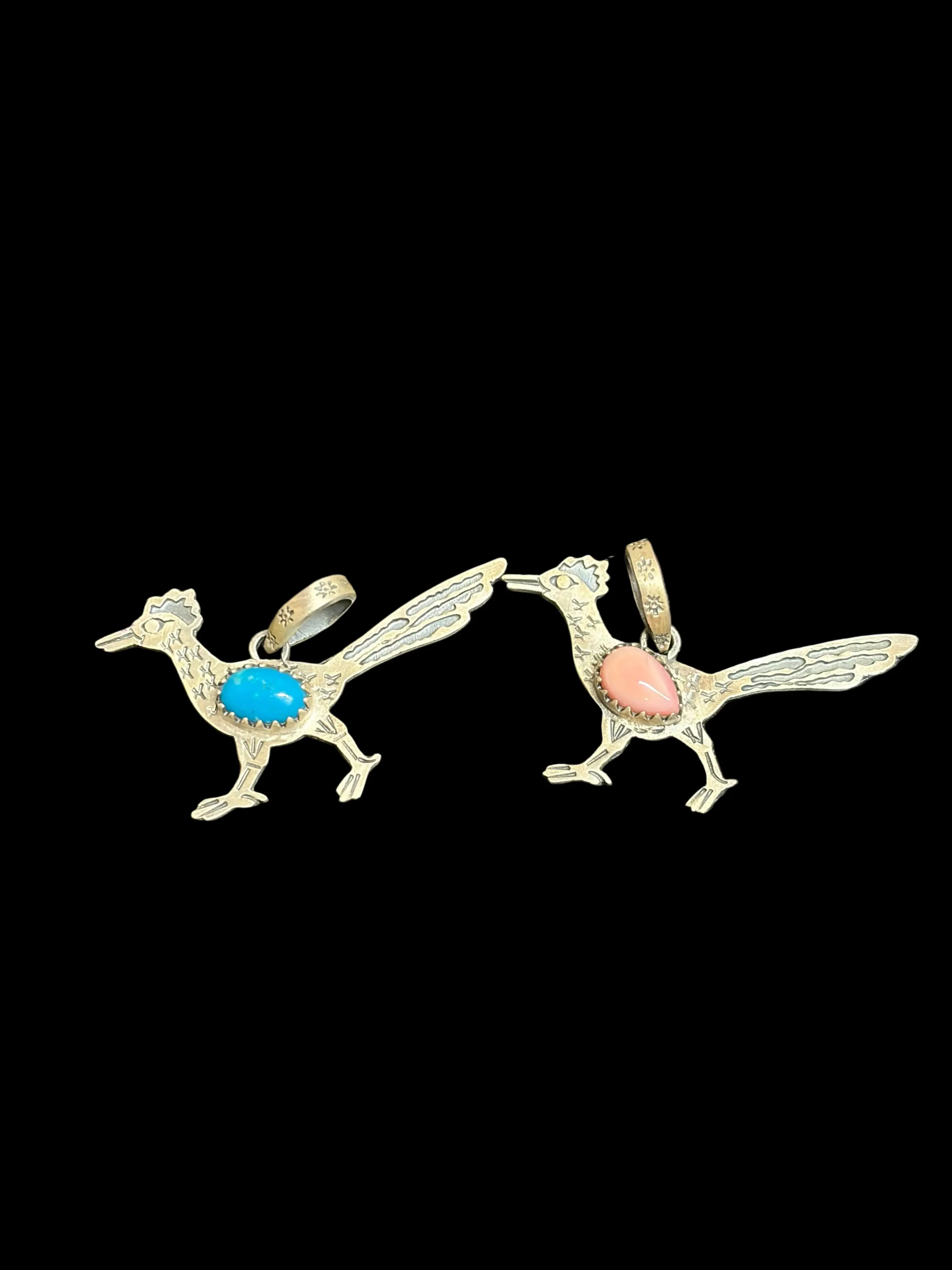 Handcrafted Roadrunner Pendants